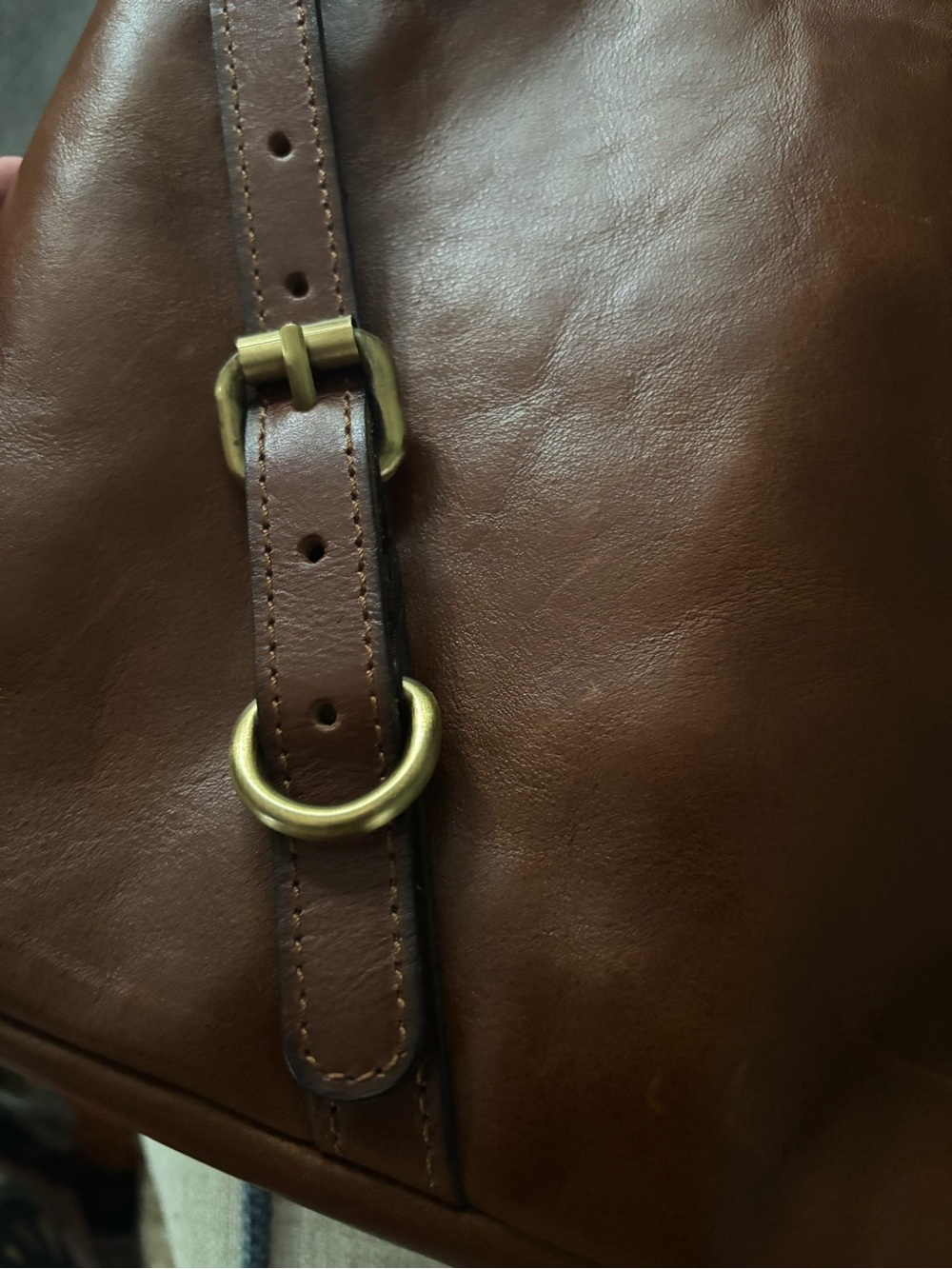 STUNNING Patricia Nash Elia Leather Hobo Bag - Rich Cognac Patina! - Picture 12 of 12